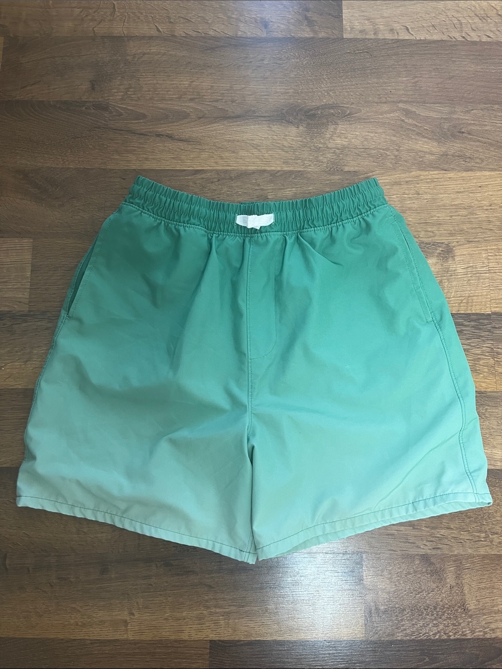 Free Assembly Green Elastic Waist Swim Shorts Size XL